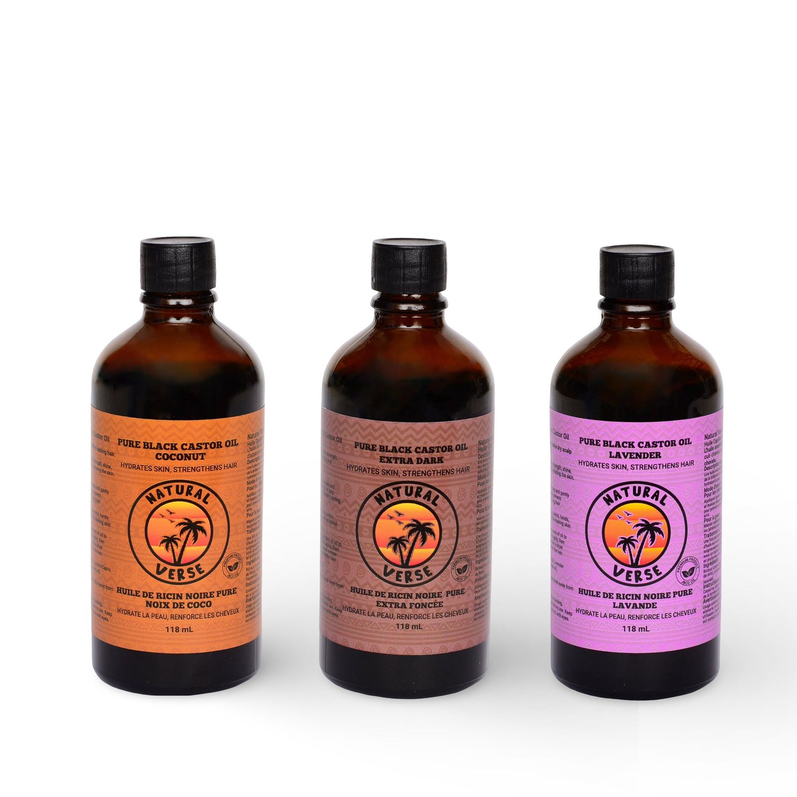 Pure Black Castor Oil Bundle